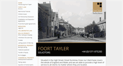 Desktop Screenshot of foort-tayler.co.uk